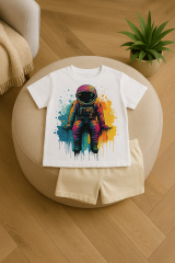 ÇOCUK ASTRONOT  BEYAZ TİŞÖRT TAKIMI-2 Lİ (7-8 YAŞ)