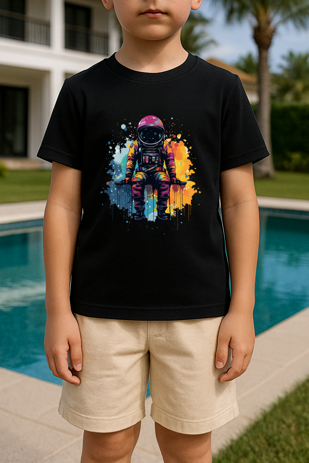 ÇOCUK ASTRONOT SİYAH KREM TİŞÖRT TAKIMI-2'Lİ (7-8 YAŞ)